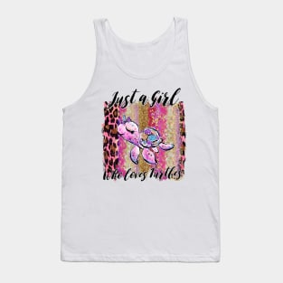 Just A Girl Who Loves Turtles Thanksgiving Gift Tank Top